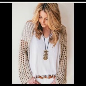 Free People Trinity Shrug Sweater Sz xs
